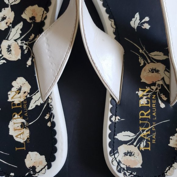 LAUREN Ralph Lauren Flip Flop Sandals 7.5-8 US - Picture 3 of 6